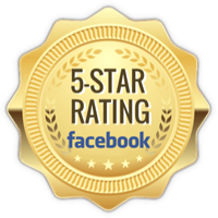 5 Star Rated on Facebook